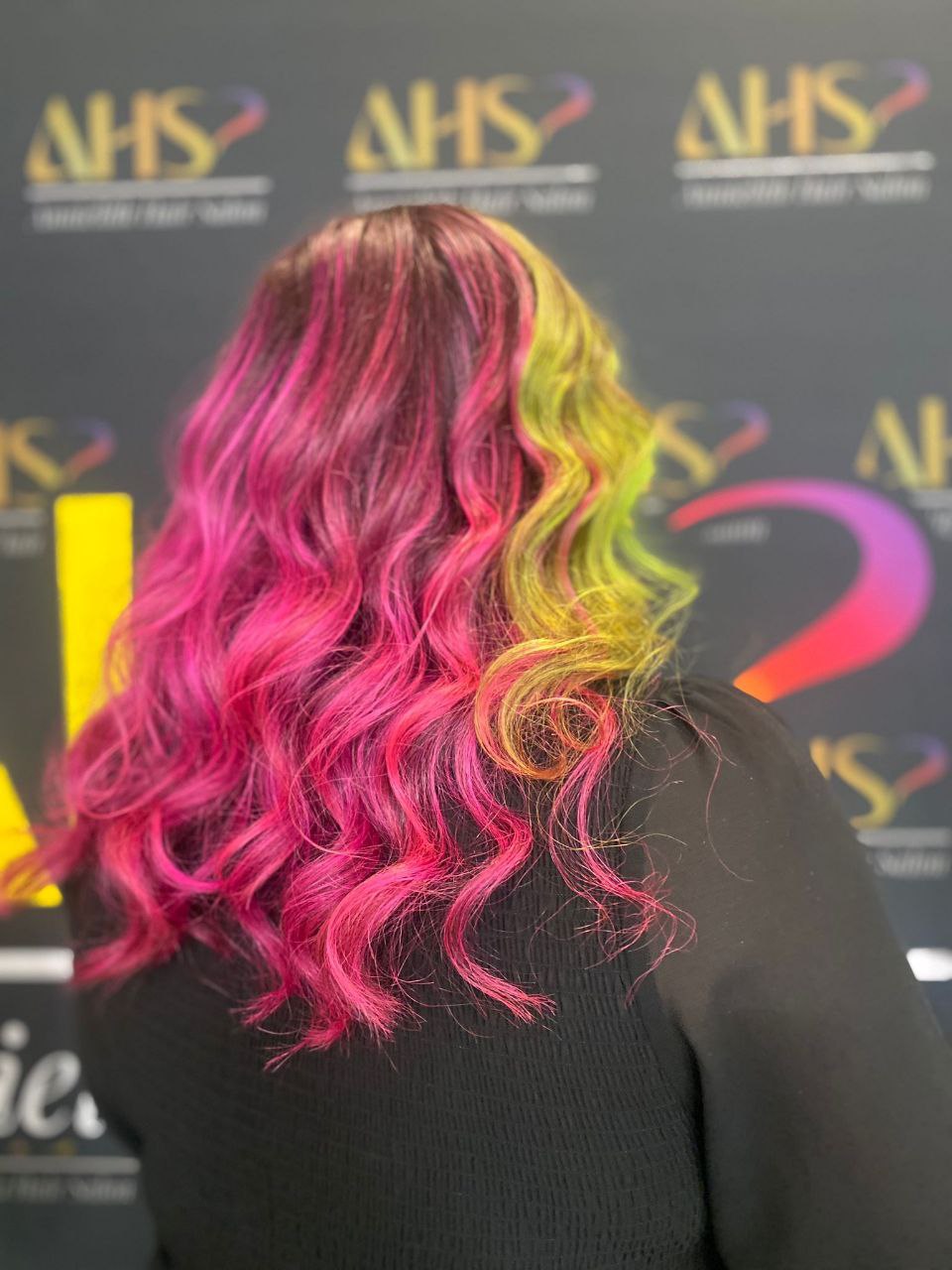 Cabello fucsia degradado